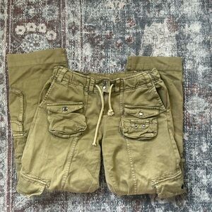 Free People Khaki Cargo Pants